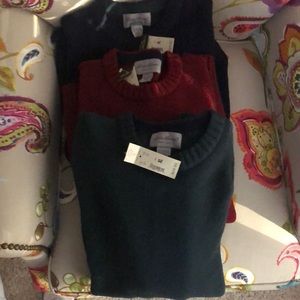 NWT Mens Eddie Bauer wool Crew Neck Sweaters (3) XL